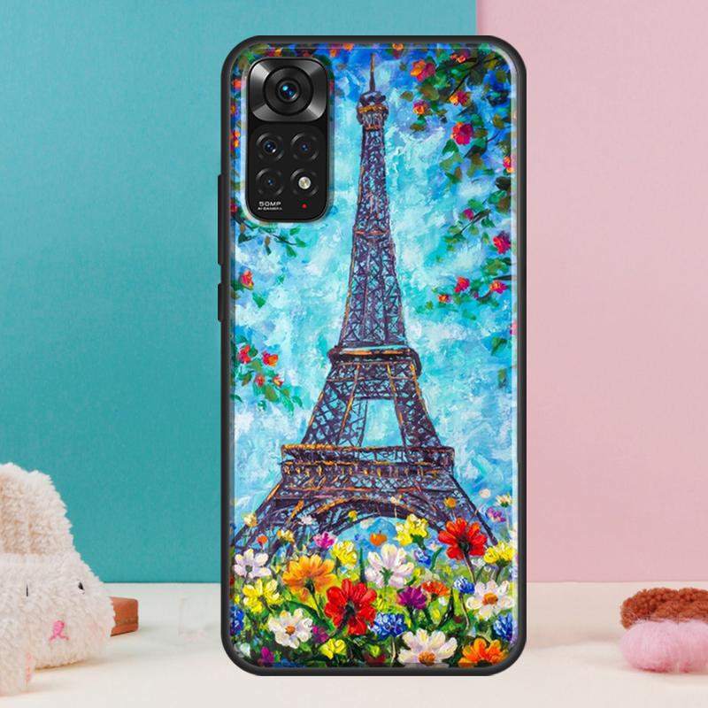 Eiffel Tower Paris Case For Xiaomi Redmi Note 14 12 11 9 10 13 Pro 9S 10S 11S 12S Redmi 13C 10C 12C 14C Cover