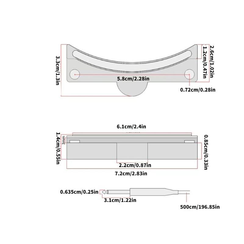 Classical Acoustic Guitar Pickup Replacement 39-41inch Folk Guitar Soundhole Pickups Low Noise Sound Hole Pickup