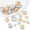 8-19mm Gold/Rhodium Plated CCB Heart Charm Pendant for Necklace Bracelet Earring DIY Jewelry Making