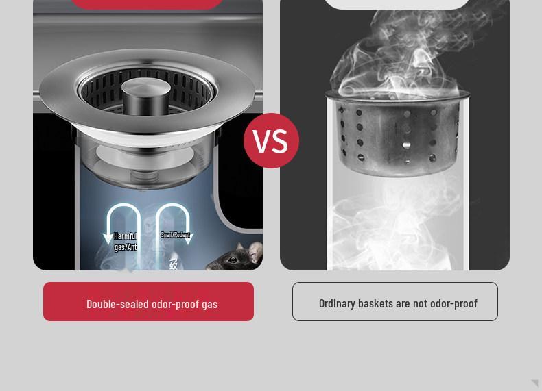 Universal Kitchen Sink Drain Stopper & Filter Screen for Vegetable Wash Basin and Dishwashing Pool