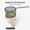 Carbon Mesh Shisha Bowl: Holds four 25mm coals, fits under 7cm bowls, use with aluminum foil.
