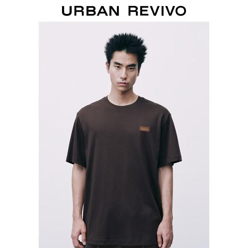 UR Men's Letter Embroidery Short Sleeve T-Shirt