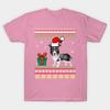T Shirt Women Siberian Husky Dog Ugly Christmas Sweater Harajuku Print Kawaii Tshirt Summer Short Sleeve Female T-Shirt Top Tee
