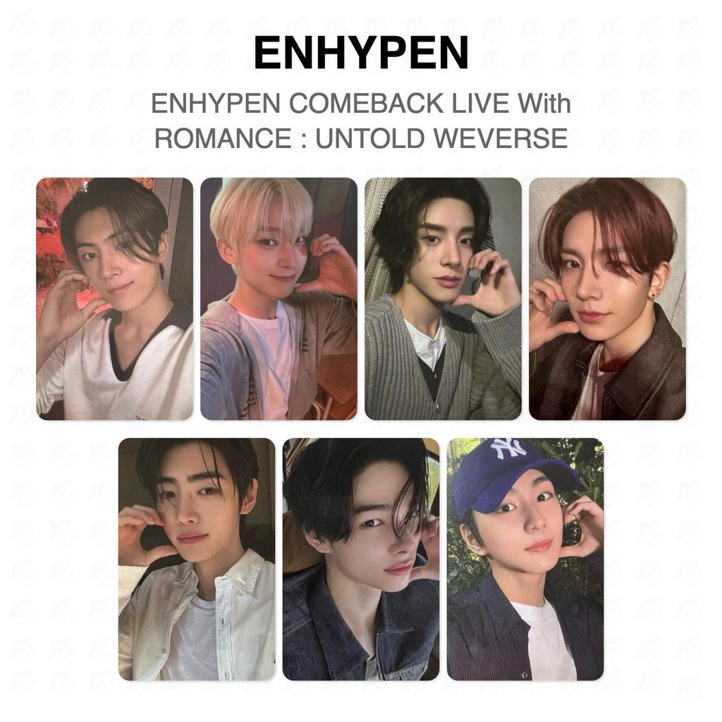 ENHYPEN COMEBACK LIVE With ROMANCE : UNTOLD WEVERSE Official Photocard