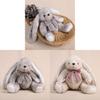Cute Sitting Rabbit Plush Toy With Bow Tie For Kids And Girls Gift