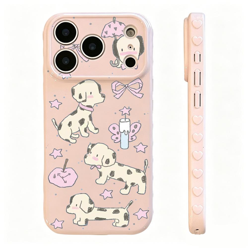 Cute Dalmatian, suitable for iPhone17 Apple 16promax mobile phone case 15 all-inclusive 14 new 13 generation 12