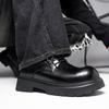 Derby Men's Leather Shoes Fashionable Retro Versatile Styles Wedding Outdoor Leisure Party Classic Office Shoes for Daily Hot