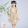 Girls' Summer Retro Cheongsam: Fashionable Chinese Princess Dress for Kids