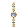 Women's Watch Natural Blue Shell Dial Bracelet Elegant Crystal Dress Watches for Women Fashion Luxury Small Quartz Ladies Clock