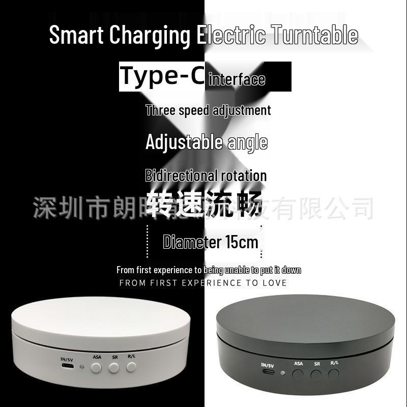 New Automatic Rotating Platform for Live Streaming Jewelry and Office Ornaments