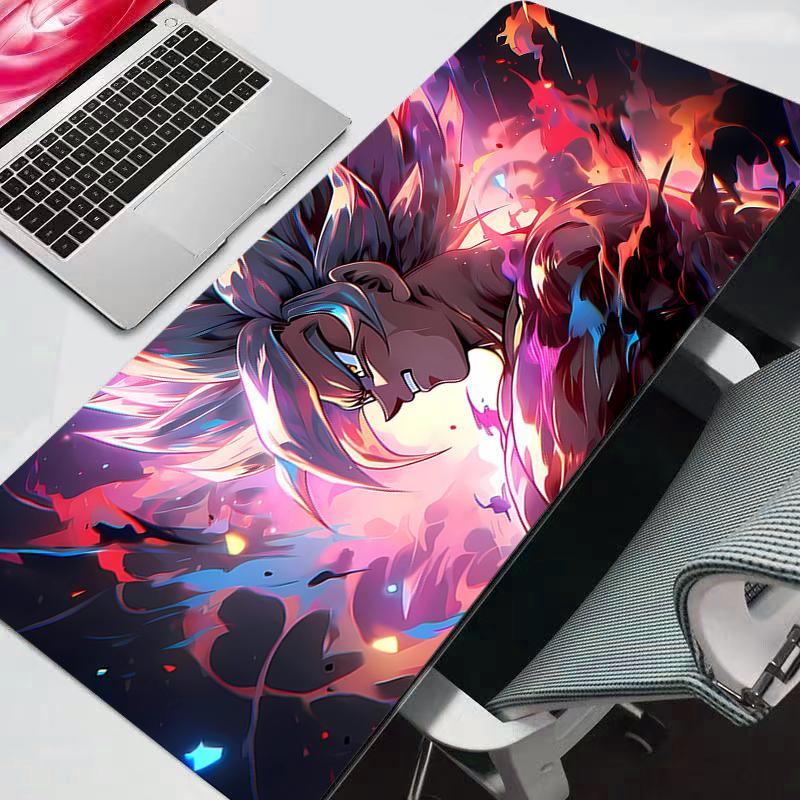 Mouse Pads Mouse Pad Dragon Ball DBZ Gamer Desk Mat PC Computador Anime Mousepad Grande Teclado Gaming Acessórios Mausepad