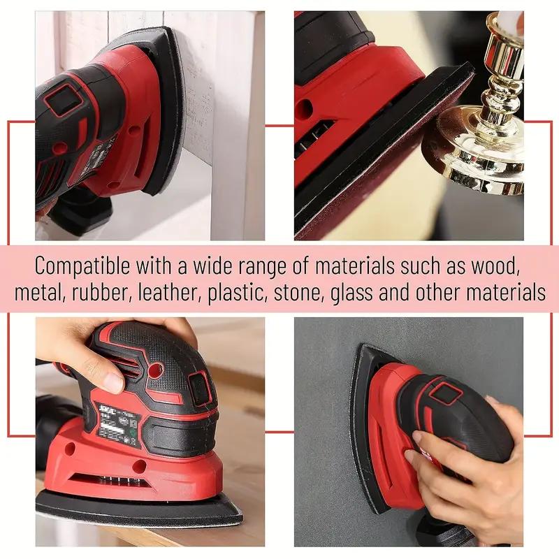 10/50Pcs Mouse Detail Sander - Use 60, 80, 120, 180, 240, and 320 grain sizes for professional results!