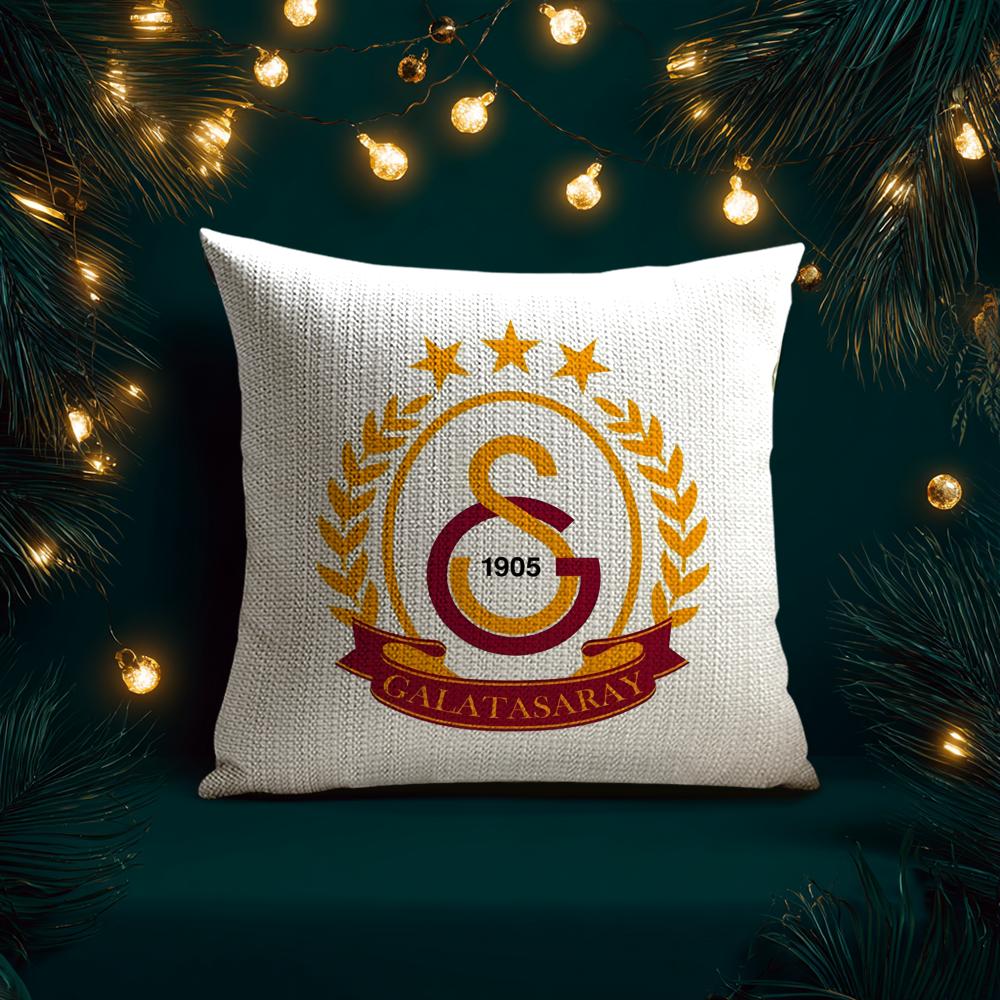 Club Logo G-Galatasarays Pillow Case Natural Linen Organic Fabric Double-Sided Printing Breathable Perfect For Home Decor