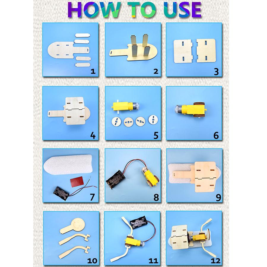 Zestaw szkolny do montażu łodzi Nauka Edukacja STEM Zabawki naukowe dla chłopców Zestaw do eksperymentów naukowych dla dzieci Zabawki edukacyjne dla dzieci