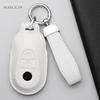 Genuine Genuine Leather Auto Key Fob Cover Case Housing Fit For Mercedes Benz C E S Class Glc W206 W223 W214 E300 C260 C300 S450 S500 Auto