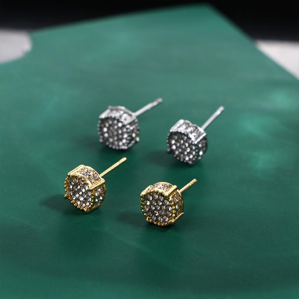 Gift Niche Design Rhinestone Women Stud Earrings Ear Studs Men Earrings Korean Style Earrings