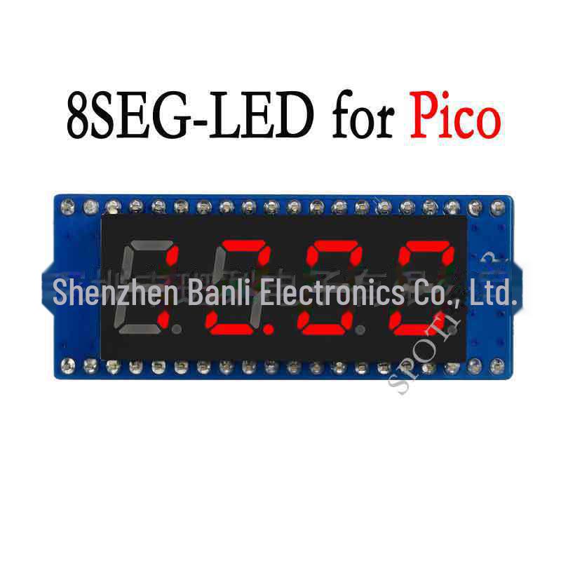 

Raspberry Pi Pico 4-Digit 8-Segment Display Board with SPI Compatibility Waveshare