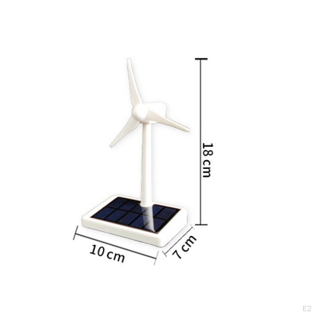 DIY Solar Powered Windmill Model Desk Home Decor,Kids Science Toy Crafts for Student