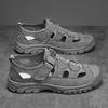 Men's Sneakers Breathable Mesh Sandals for Man Walking Shoes Summer Khaki Sports Sandals Men Outdoor Simple Color Comfortable