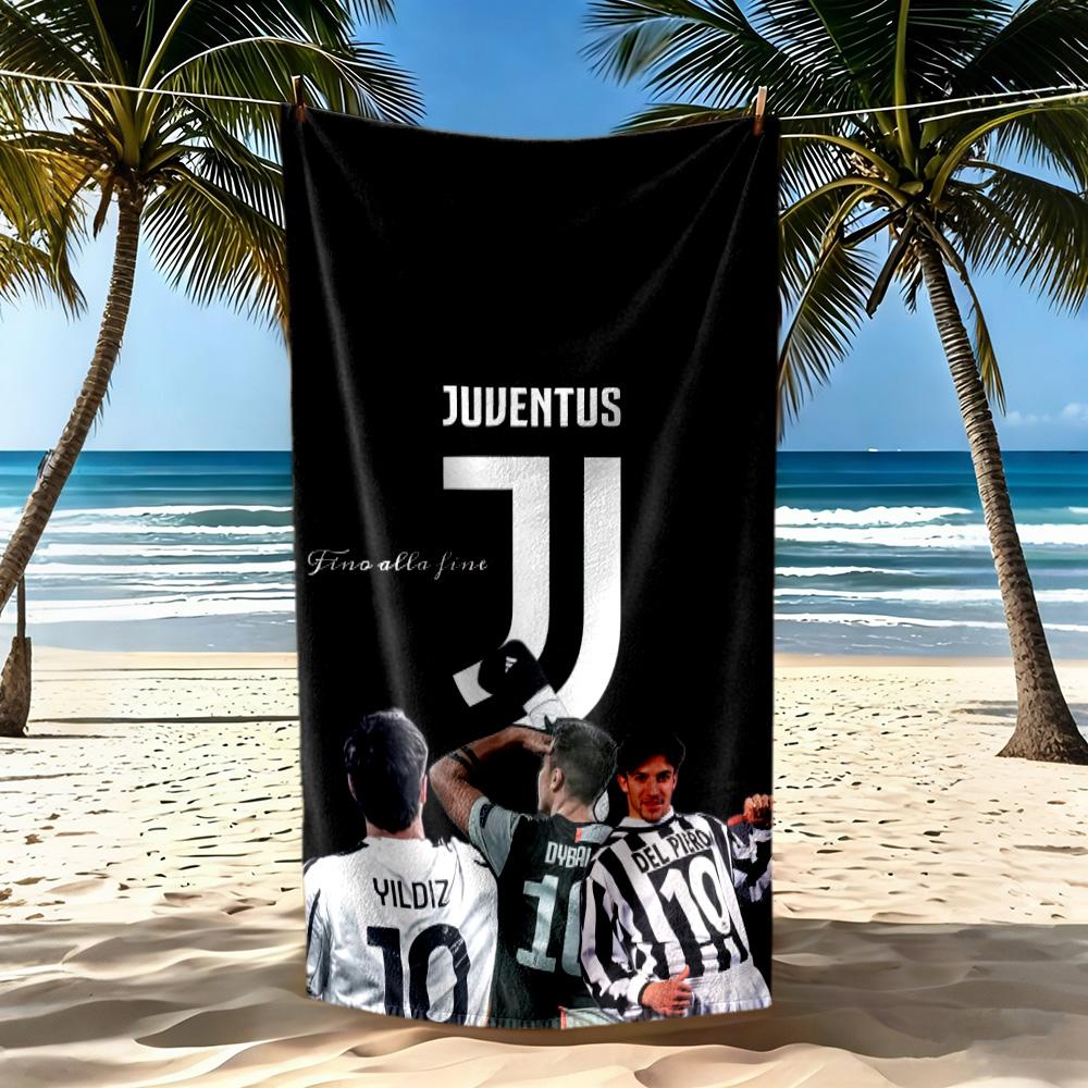 Juventus Beach Towel Quickdry Soft Microfiber Comfortable Lightweight Suitable For Sports Travel Swimming Yoga Bathroom Beach And Pool
