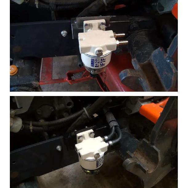 IFJF R12T Fuel Water Separator Marine 120AT NPT ZG1/4-19 Automotive Parts With Fitting -Complete Combo Filter Diesel Engine(Includes 2 Fittings,2