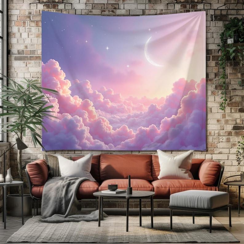 Pink Clouds tapestry 75x100