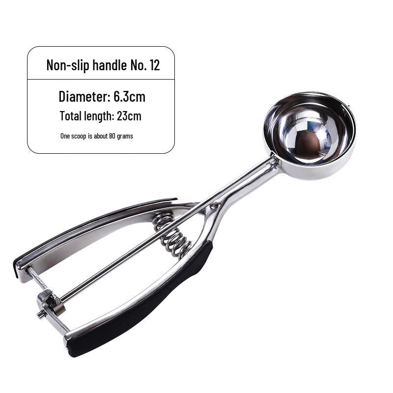 

Stainless Steel Ice Cream Scoop with Non-slip Handle