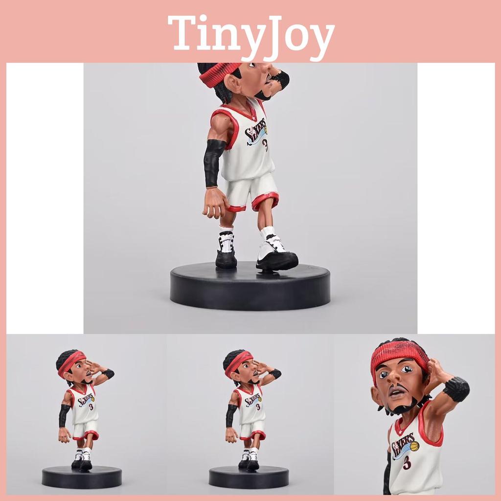 Miniatur Basketballstar Figur Allen Iverson Niedliche Q-Version PVC Sammlermodell