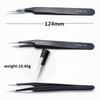 Precision Esd Anti-Static Tweezers Set -6-Pc Durable Stainless Steel Tool For Electronic Repair And Process Modeling, Bending&St