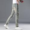 Neue Sommerjeans Slim Neunpunkt-Stretch Casual Lange Hosen für Herren