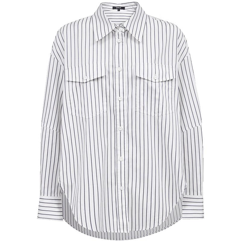 ONLY 2025 Women s Relaxed Fit Long-Sleeve Collared Shirt 30