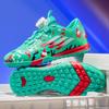 Kids Soccer Cleats Girls Low-Cut Training Shoes With Rotating Studs Outdoor Indoor Football Boots