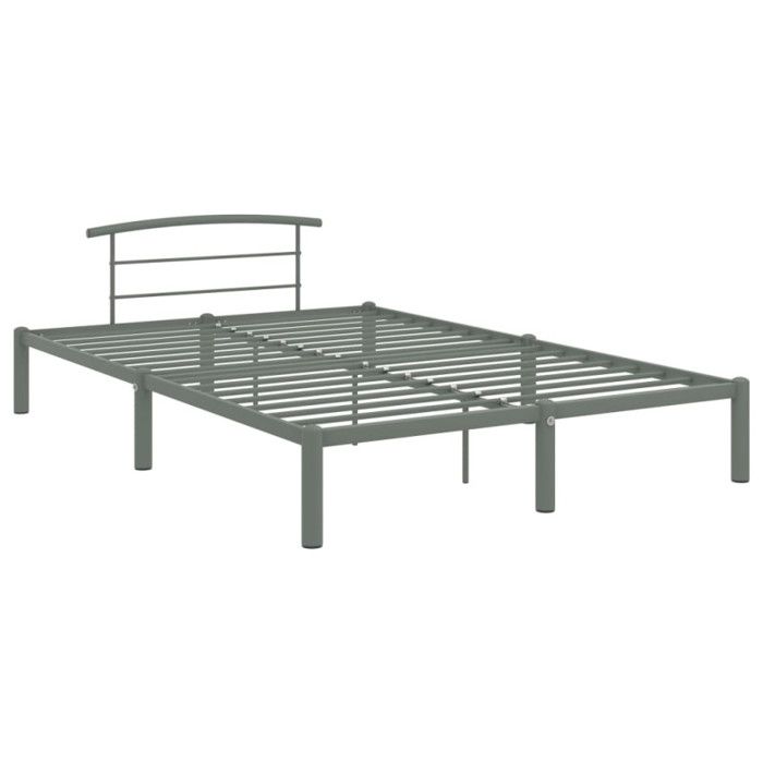 VidaXL Bed Frames Grey Metal 160 X 200 Cm