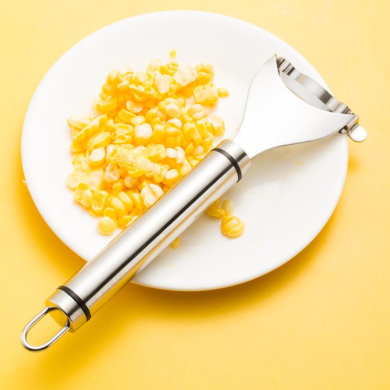 Stainless Steel Corn Planer Ergonomic Handle Corn Peeler Peel Separate&Enjoy Fresh Corn With Minimal Effort Kitchen Acceesories