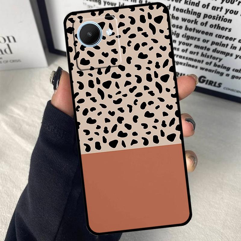 Boho Botanical Leaf Cow Cactus For Realme C55 C75 C67 C63 C51 C61 C53 C35 C65 C71 11 12 13 14 Pro Plus GT6 GT7 15 Pro Case