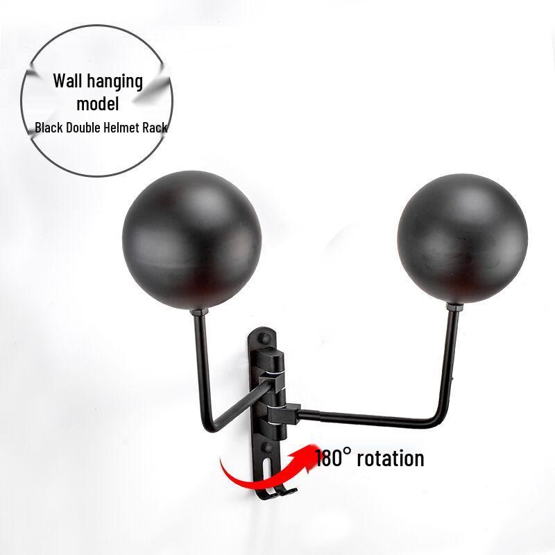 Punch-Free Wall-Mounted/Tabletop Helmet & Hat Display Rack