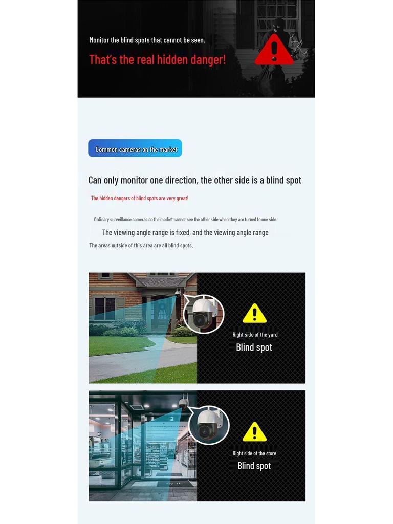 Wireless Outdoor WiFi Camera with Mobile Humanoid Tracking & HD Dual-Picture Mode