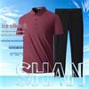 Herren Eisseide Kurzarm Poloshirt