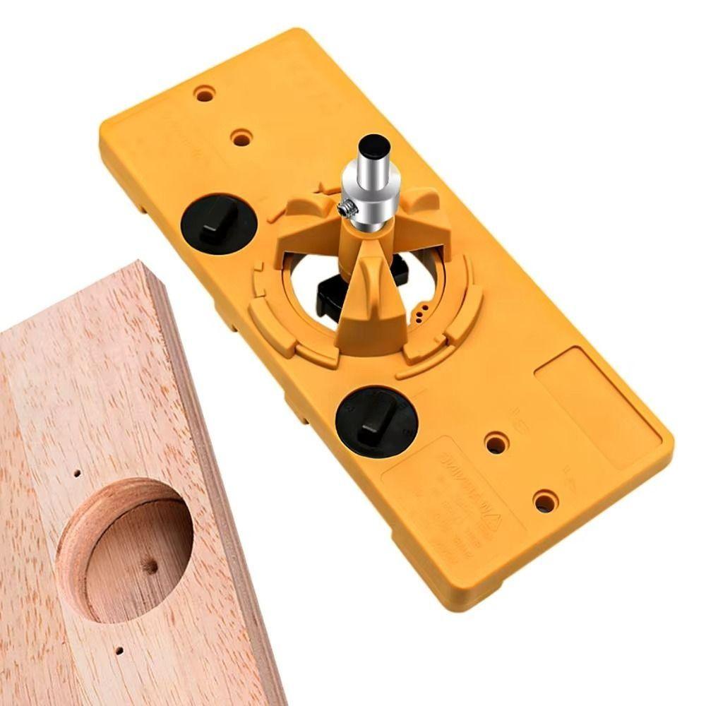 Drilling Hinge Hole Tool Kit Positioning Hinge Jig Durable Boring Guide  Woodworking