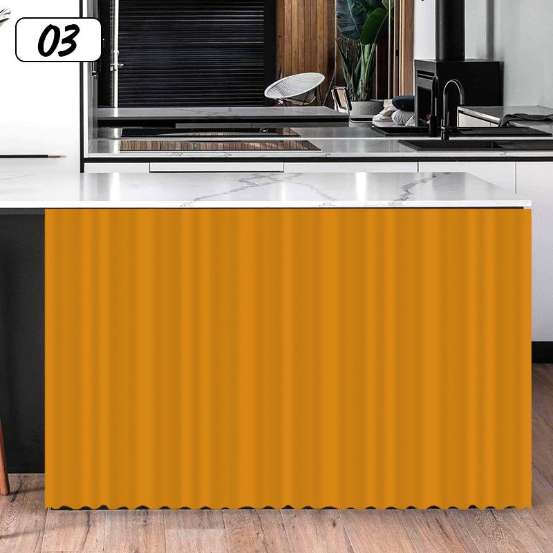 Ensfarvet skapgardin Kjøkkenhyllegardiner Dekorative skapdørgardiner Vindusgardin Skapdørbeskyttelse Hjemmedekor