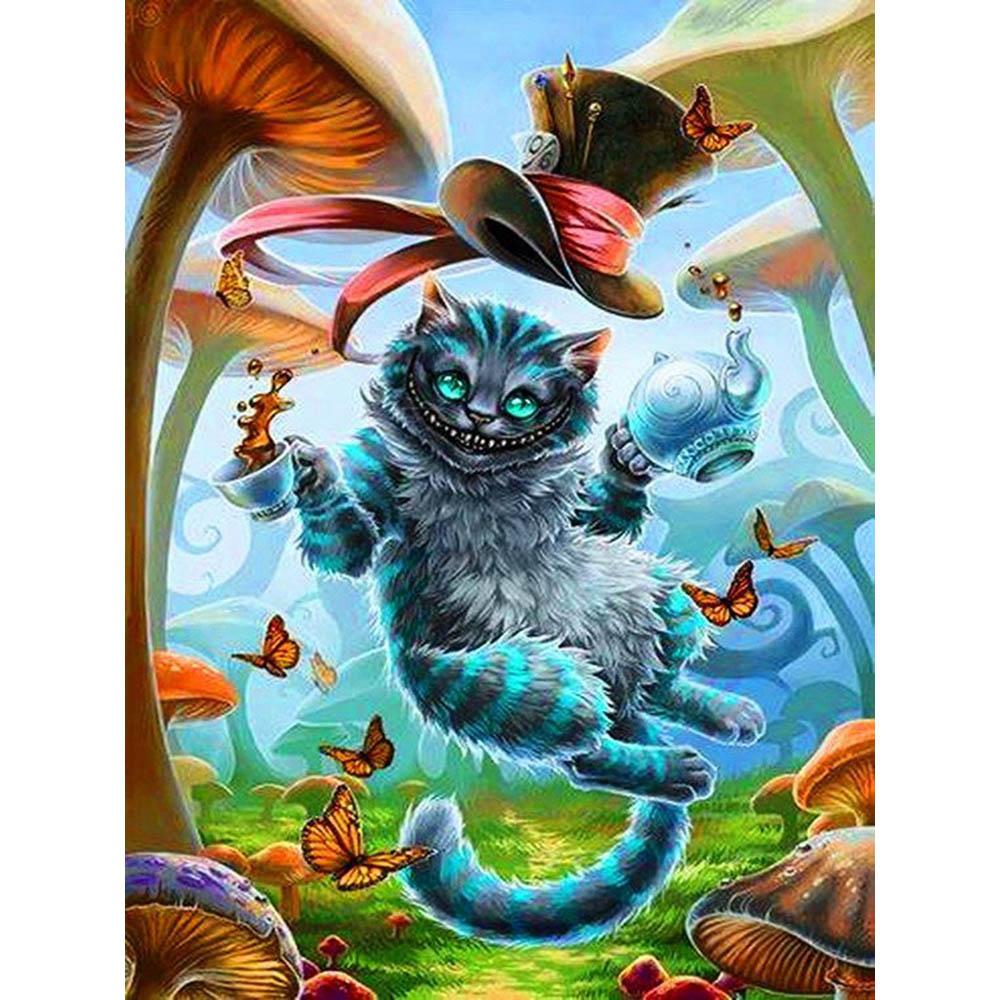 Alice In Wonderland 5D DIY Diamond Painting Mosaic Disney Cartoon Art Cross Stitch Embroidery Rhinestones Home Decor Kids Gift