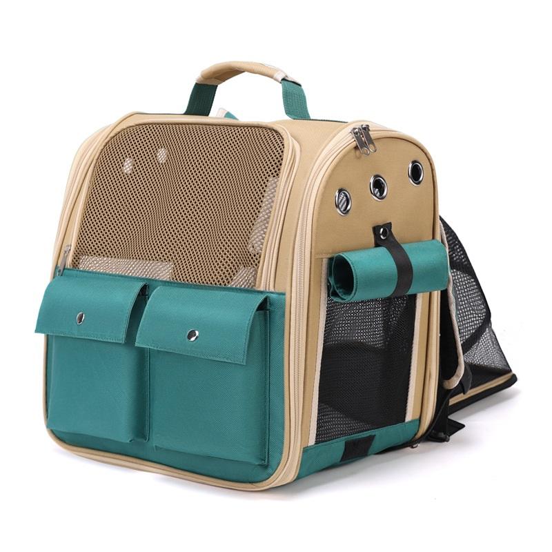 

Кошачья сумка для прогулок Персонализированный холщовый рюкзак для кошек Outing as the picture зелёный