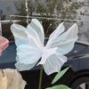 Duży motyl 3D symulacja 50 cm, dekoracja festiwalowa ślubna, duży wiszący pusty tiulowy sztuczny motyl