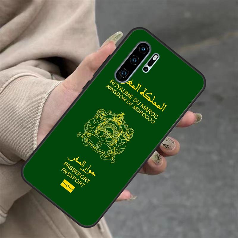 Marokko Flagge Wappen Hülle Für Huawei Nova 9 SE 10 5T 11i 8i 7i 3i Y61 Y91 Y60 Y70 Y90 P20 P40 Lite P30 Pro Abdeckung