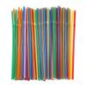100PCS/Set Drinking Straws Black Transparent Colored Disposable Beverage Straws Milk Tea Bar Party Wedding Kitchen Accessory ZYF