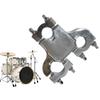 Metal Drum Set Mounting Clamps Hardware Clamp Drum Clamp Connector Drum Expansion Clip Three Hole Drum Seats Connector