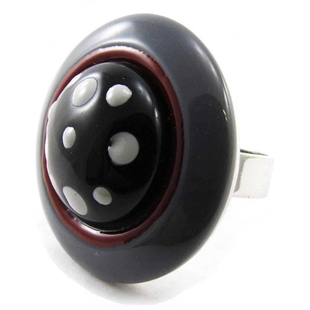 NOA [J3172] - Gray 'Pimprenelle' Designer Ring