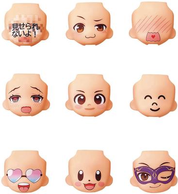 Nendoroid More Replacement Face 04 Figura commerciale dipinta in ABS e PVC non in scala, confezione da 9