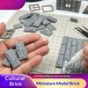 10Pcs Miniature Scale Bricks Model Walls For 1/16 1/25 Architecture Building Landscape/Craft/Dollhouse Decoration/Dioramas Kits