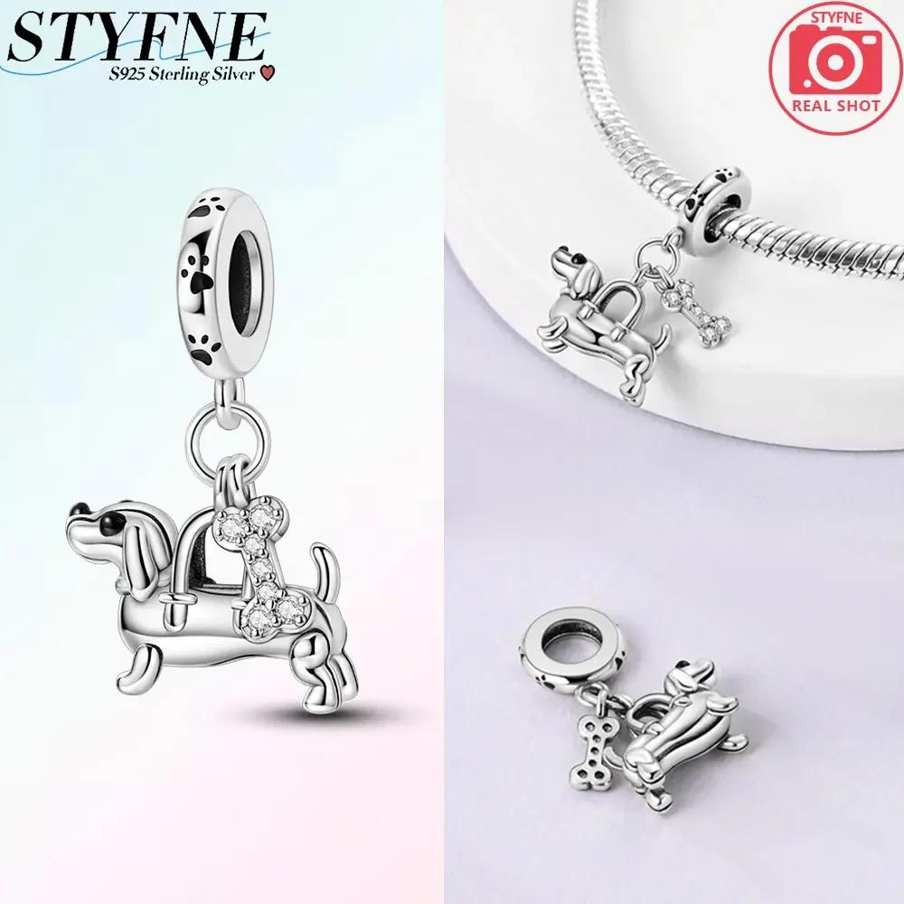 Cat And Dog Cute Pet Cat Balloon Beaded Charmcopperfit Original Bracelet Diy Accessories Jewelry Women'S Gift